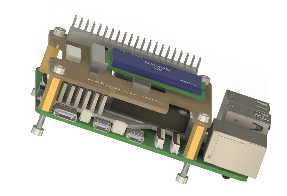 Case Raspberry Pi 5 PCIe NVMe cho Waveshare M.2 HAT+ (Update 21Nov24) - Image 7