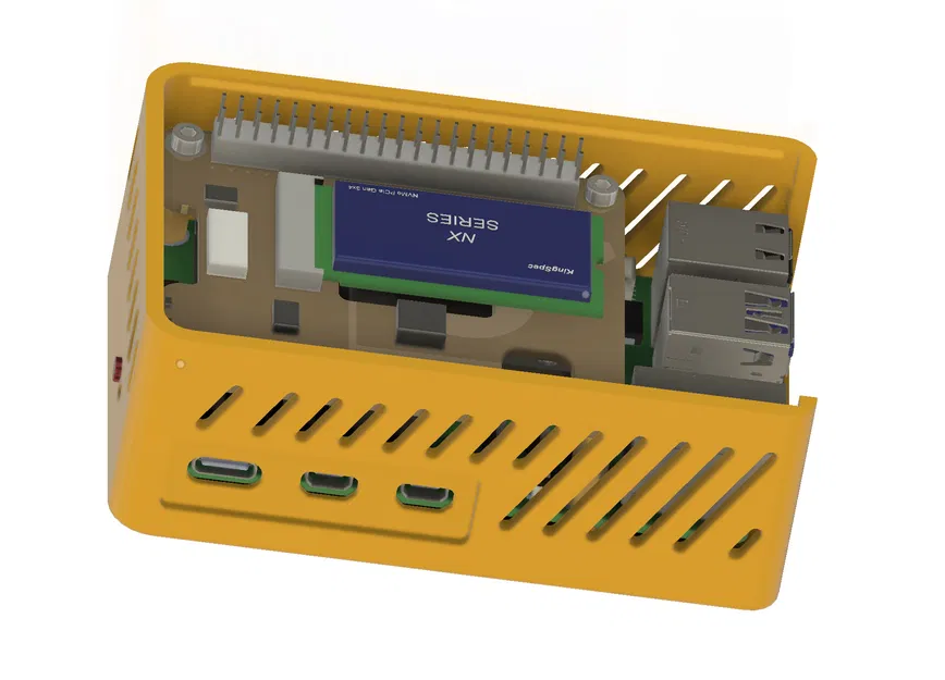 Case Raspberry Pi 5 PCIe NVMe cho Waveshare M.2 HAT+ (Update 21Nov24) - Image 10