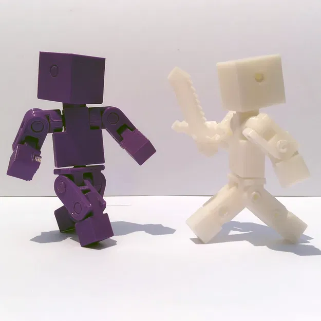 Mô hình Mini Minecraft Style Action Figure (Steve siêu nhiều khớp) - Image 1