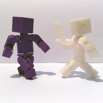 Mô hình Mini Minecraft Style Action Figure (Steve siêu nhiều khớp)