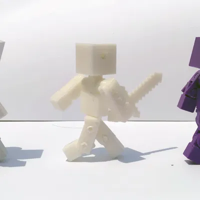 Mô hình Mini Minecraft Style Action Figure (Steve siêu nhiều khớp)