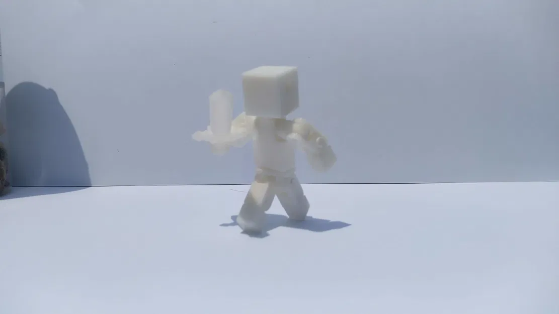 Mô hình Mini Minecraft Style Action Figure (Steve siêu nhiều khớp) - Image 3