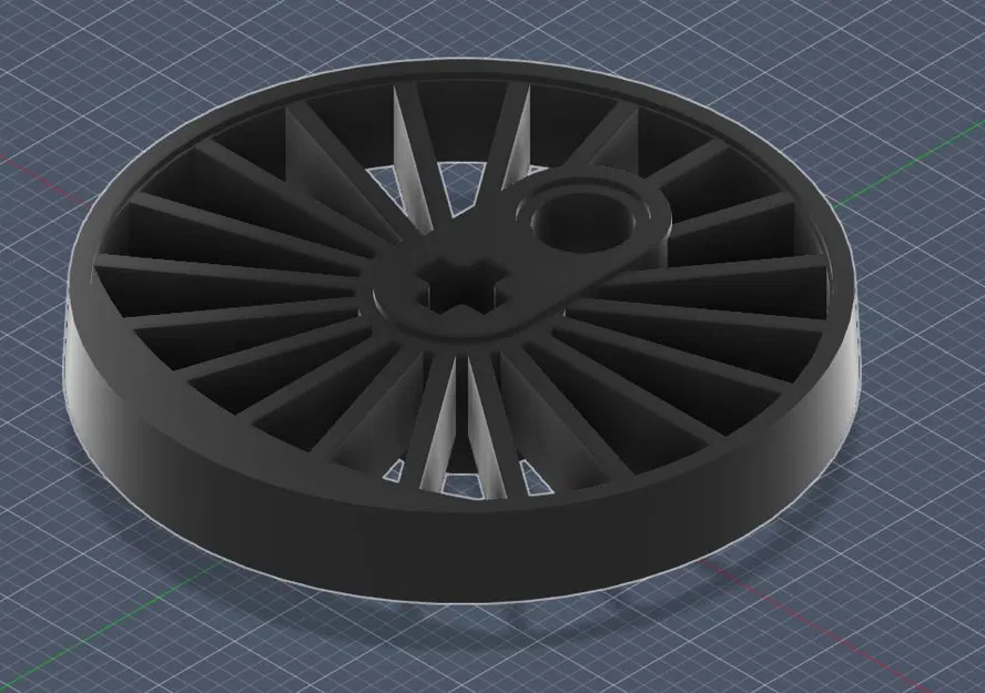 Bánh xe tàu Lego tùy biến 36.8mm (36.8mm custom Lego train wheels) - Image 3