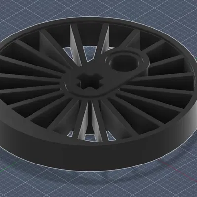 Bánh xe tàu Lego tùy biến 36.8mm (36.8mm custom Lego train wheels)