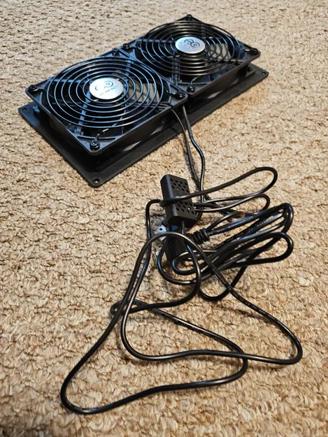 Tấm gắn quạt đôi 120mm Intake/Exhaust cho tủ network - Image 6