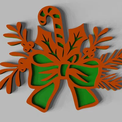 Nơ Giáng Sinh 3D - Trang trí Noel độc đáo