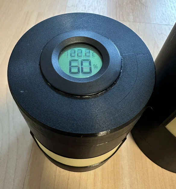 Hũ Humidor gắn Hygrometer để bảo quản xì gà hoặc weed - Image 5