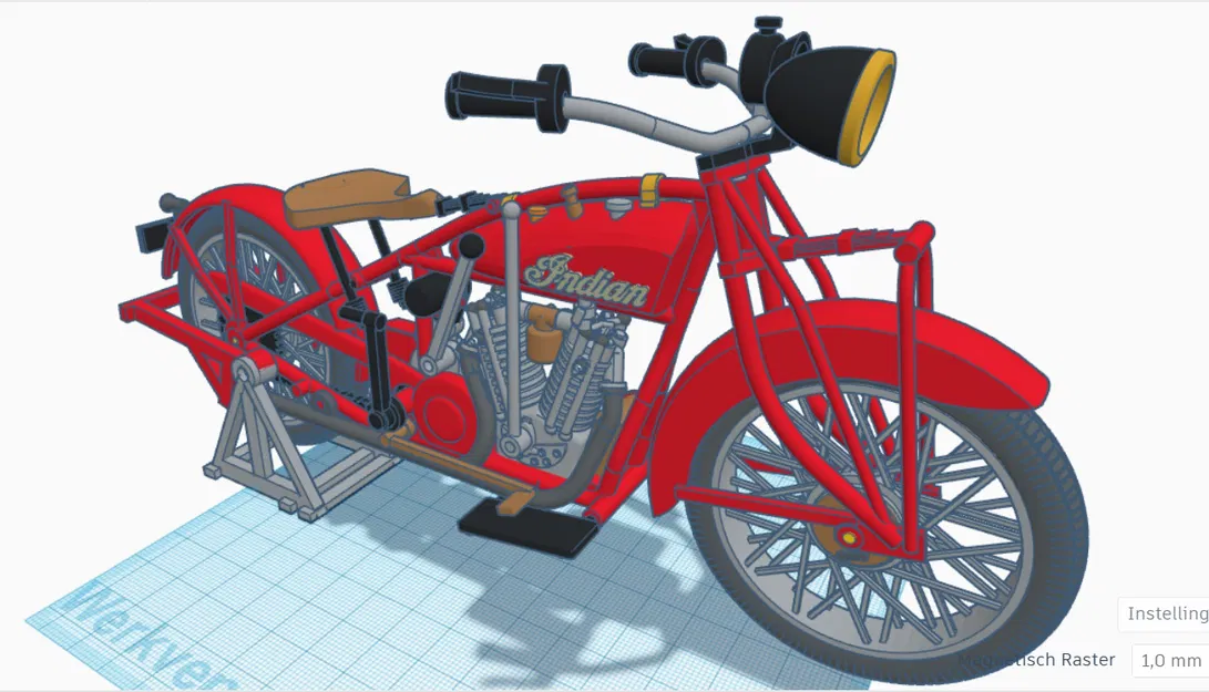 Mô Hình Xe Indian Scout 101 600cc 1928 - Tái Hiện Huyền Thoại - Image 5