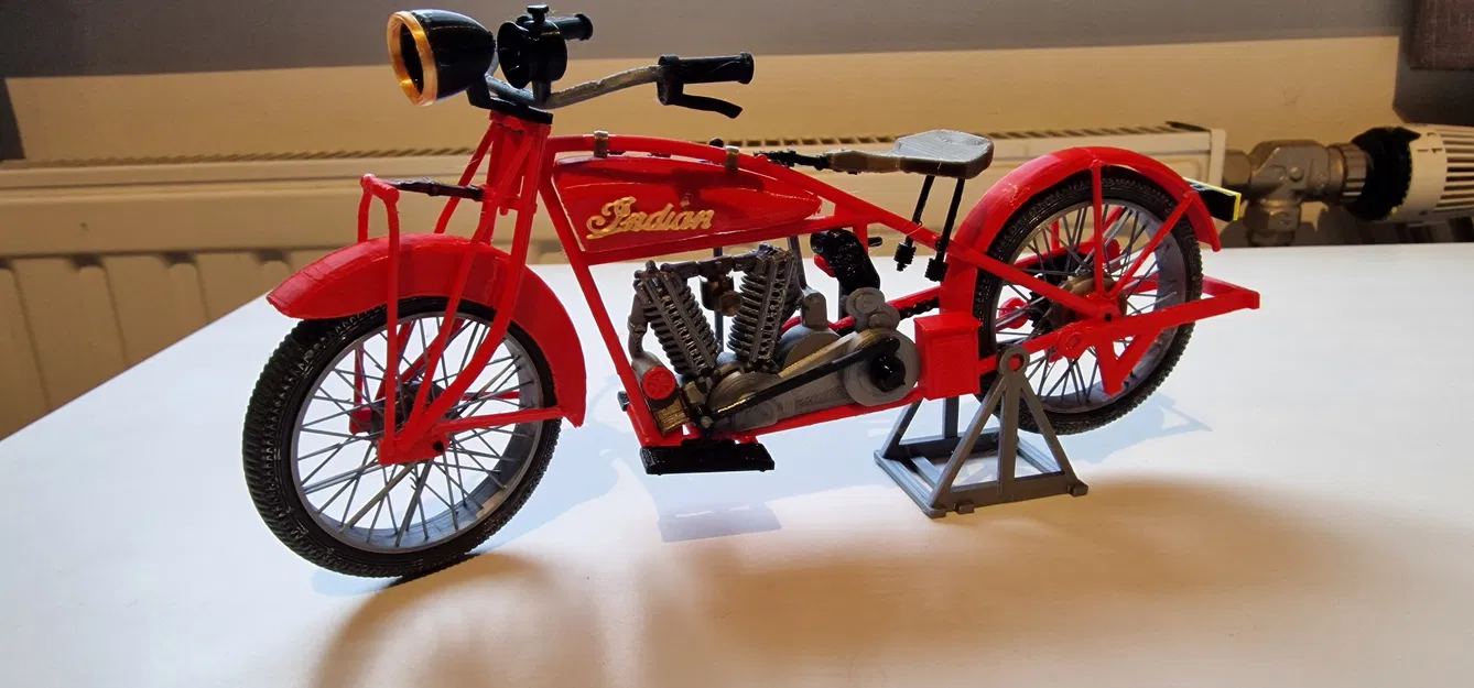 Mô Hình Xe Indian Scout 101 600cc 1928 - Tái Hiện Huyền Thoại - Image 6