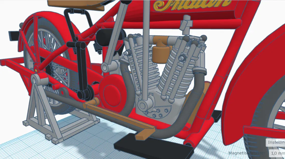 Mô Hình Xe Indian Scout 101 600cc 1928 - Tái Hiện Huyền Thoại - Image 7