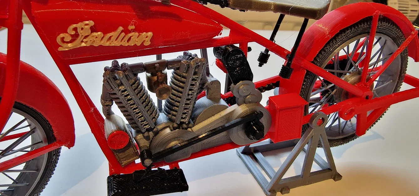 Mô Hình Xe Indian Scout 101 600cc 1928 - Tái Hiện Huyền Thoại - Image 8