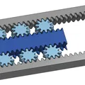 Ray dẫn hướng tuyến tính bánh răng Herringbone dạng rack & pinion - Thumbnail 1