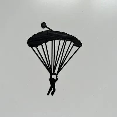 Tranh Treo Tường Nghệ Thuật Người Nhảy Dù 3D Độc Đáo