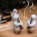 Mô Hình Gấu Bắc Cực Chơi Clarinet - Trang Trí Bàn Độc Đáo - Thumbnail 1
