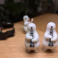 Mô Hình Gấu Bắc Cực Chơi Clarinet - Trang Trí Bàn Độc Đáo - Thumbnail 2