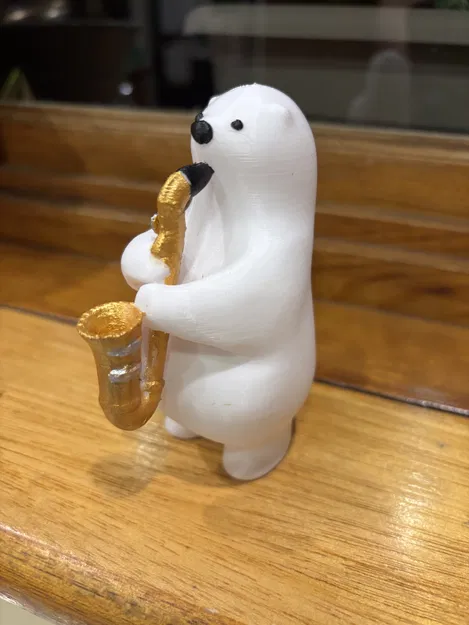 Mô Hình 3D Gấu Trúc Chơi Saxophone Độc Đáo - Image 2