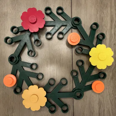 Bông hoa có stud cho vòng nguyệt quế Lego