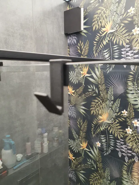 Móc treo khăn/quần áo cho kính phòng tắm (kính 4–10 mm) - Image 1