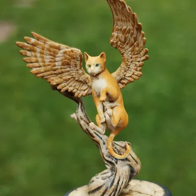 Tressym – Mèo Bay – Đỡ bằng cảnh vật (có support)