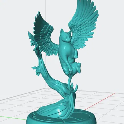 Tressym – Mèo Bay – Đỡ bằng cảnh vật (có support)