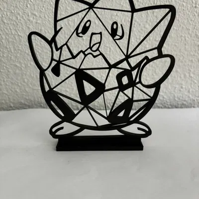 Mô Hình Togepi Pokémon Hình Học 3D Độc Đáo