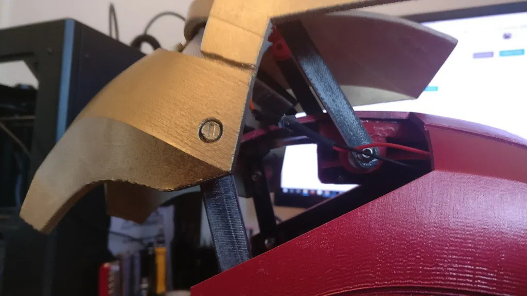 Bản lề Servo cho mũ Iron Man (Servo Hinge for Iron Man Helmet) - Image 1