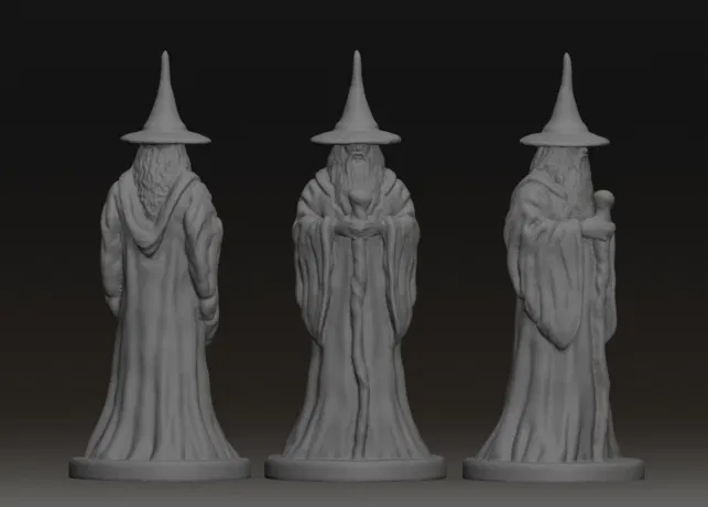 Tượng Phù Thủy Gandalf - Mô Hình In 3D Huyền Bí - Image 1