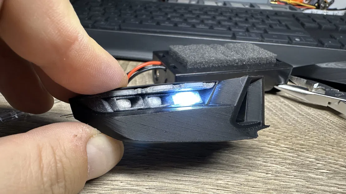 Đèn LED trước cho xe RC 1/10 Mustang Dark Horse - Image 1