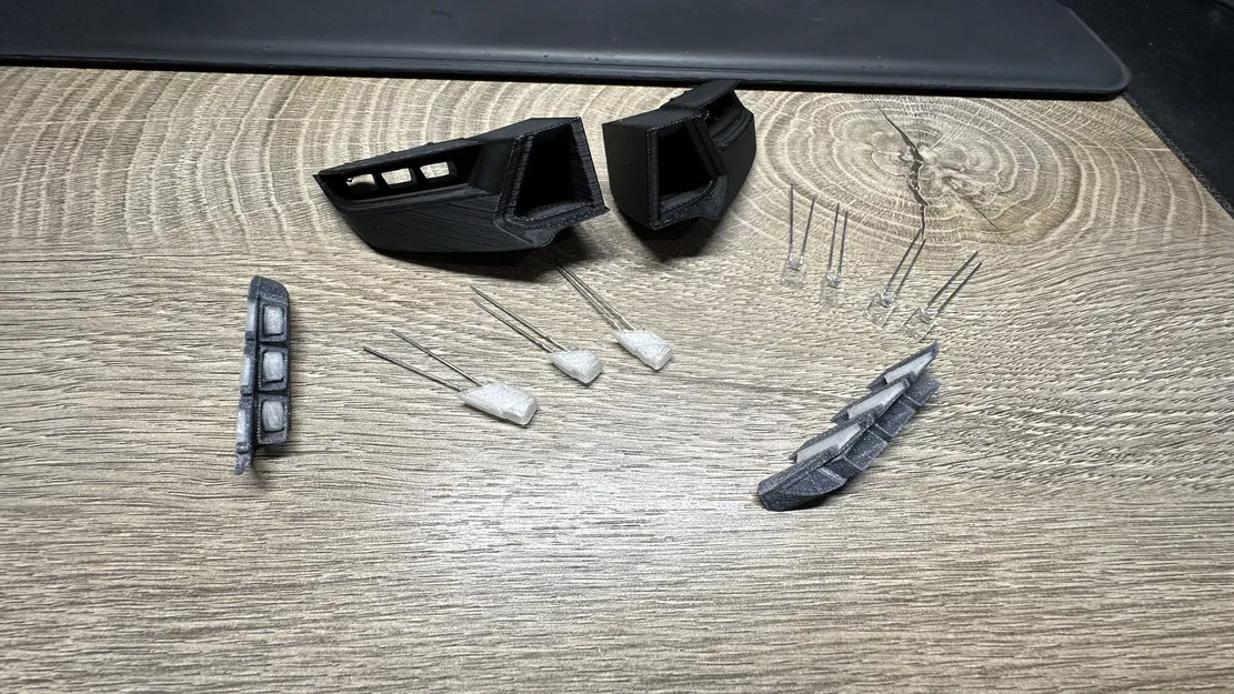 Đèn LED trước cho xe RC 1/10 Mustang Dark Horse - Image 10