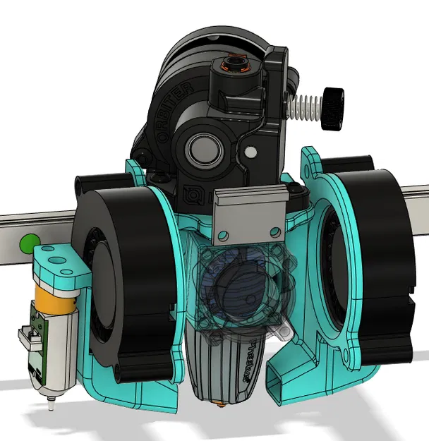 Cobra Toolhead - Gá Direct Drive Linear Rails cho Orbiter 2.0 & Rapido HF - Image 1