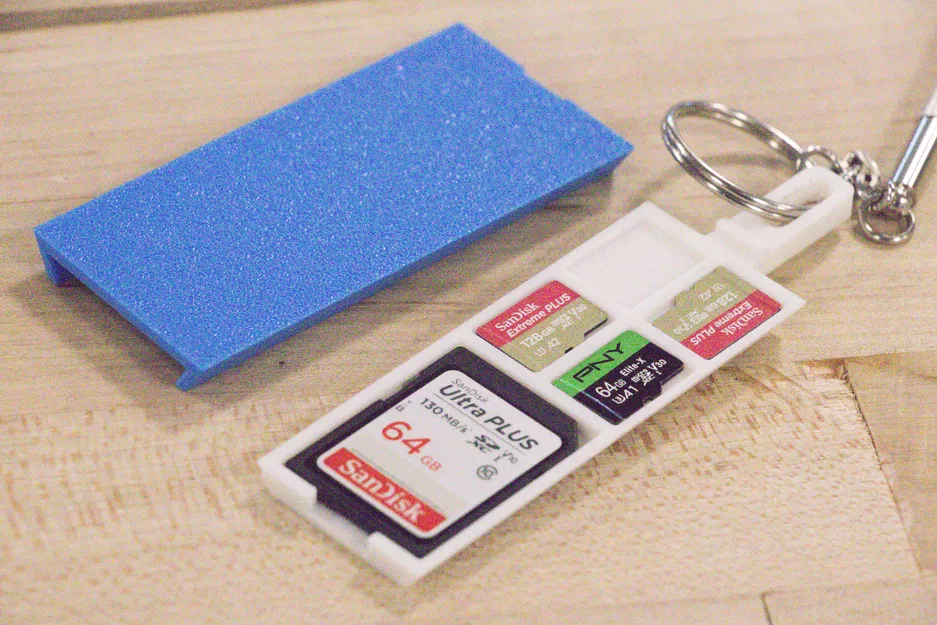 Móc Khóa Hộp Đựng Thẻ Nhớ SD/MicroSD An Toàn - Image 1