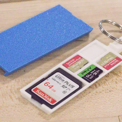 Móc Khóa Hộp Đựng Thẻ Nhớ SD/MicroSD An Toàn