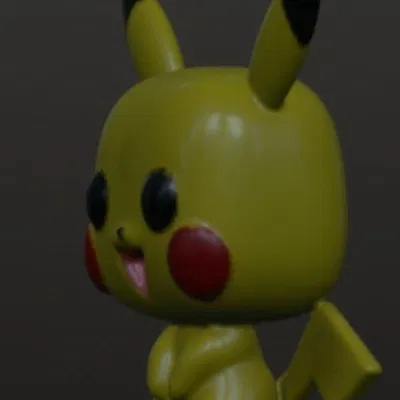 Pikachu phong cách Funko (Funko Pop style)
