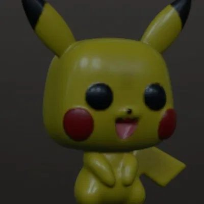 Pikachu phong cách Funko (Funko Pop style)