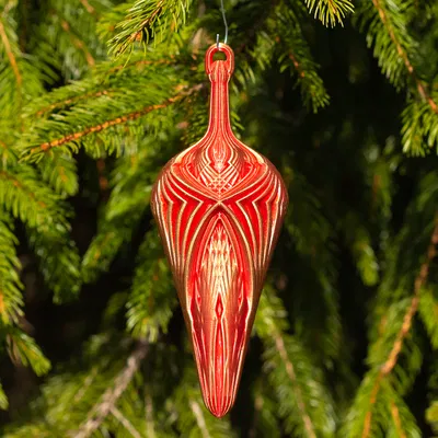 Ornament Giọt Nước Kính Vạn Hoa Lớn (Grand Kaleidoscope Teardrop Ornament)