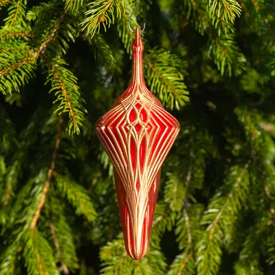 Ornament Giọt Nước Kính Vạn Hoa Lớn (Grand Kaleidoscope Teardrop Ornament)