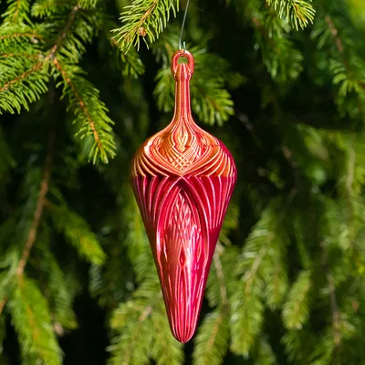 Ornament Giọt Nước Kính Vạn Hoa Lớn (Grand Kaleidoscope Teardrop Ornament)