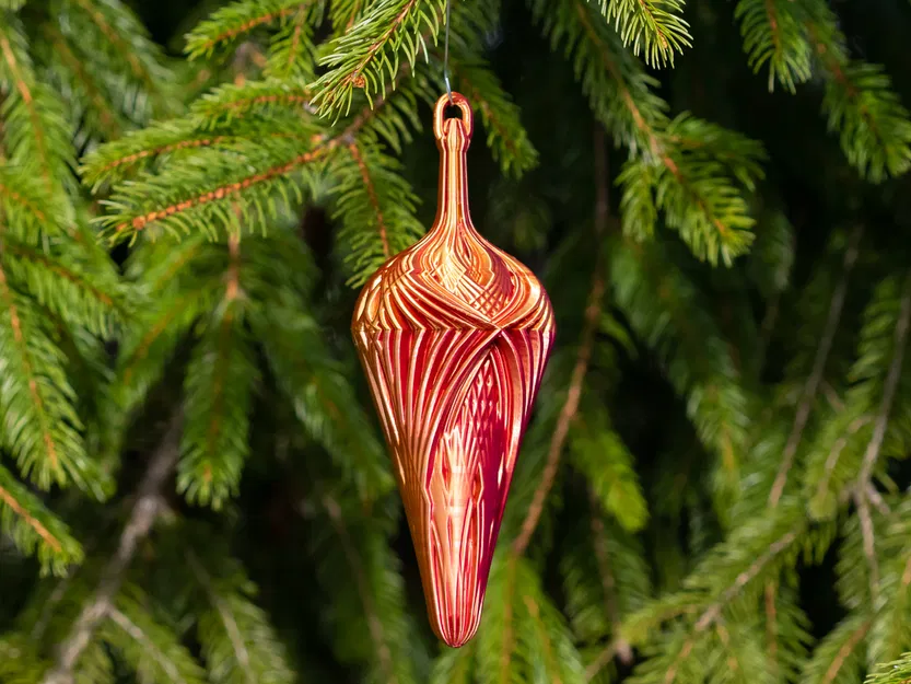 Ornament Giọt Nước Kính Vạn Hoa Lớn (Grand Kaleidoscope Teardrop Ornament) - Image 5