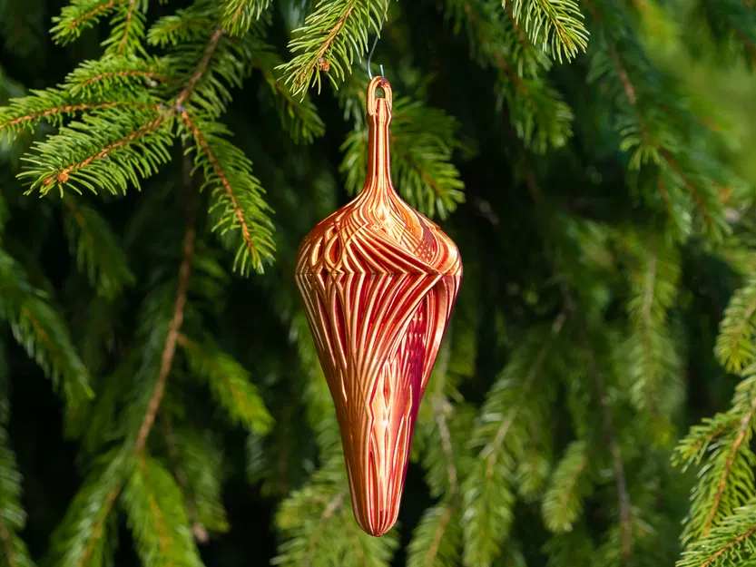 Ornament Giọt Nước Kính Vạn Hoa Lớn (Grand Kaleidoscope Teardrop Ornament) - Image 6