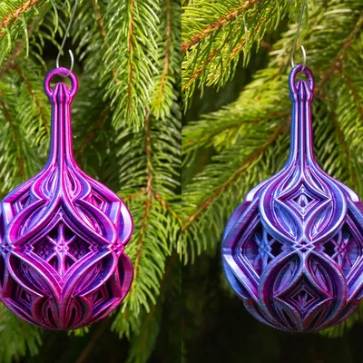 Quả Cầu Giáng Sinh - Hình Thoi Xen Kẽ