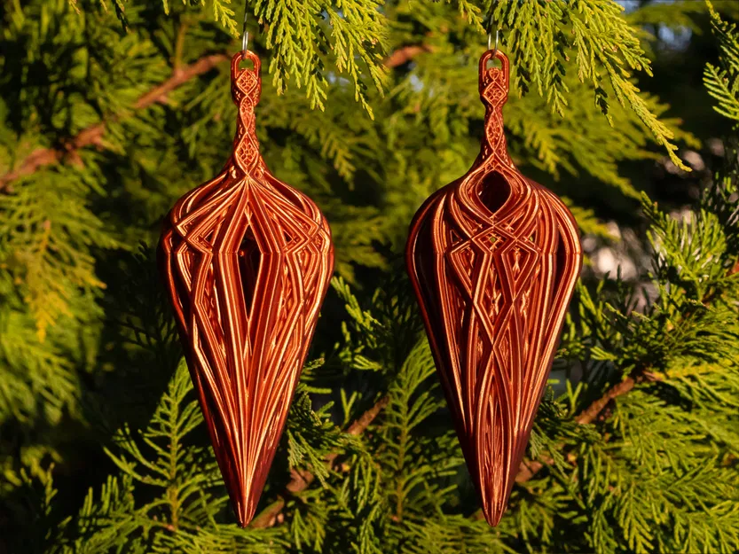 Ornament Giáng Sinh Hình Giọt Nước Kaleidoscope - Image 1