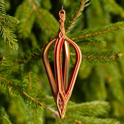 Ornament Giáng Sinh Giọt Nước Vương Miện Hoàng Gia