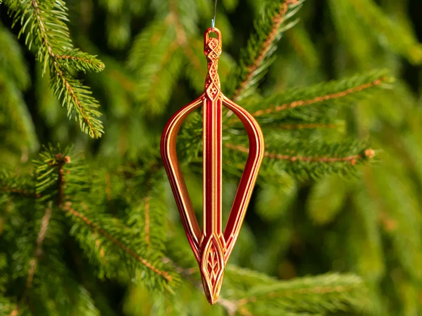 Ornament Giáng Sinh Giọt Nước Vương Miện Hoàng Gia - Image 2