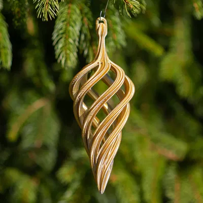 Christmas Spiral Teardrop 2023 – Ornament xoắn giọt lệ Giáng Sinh