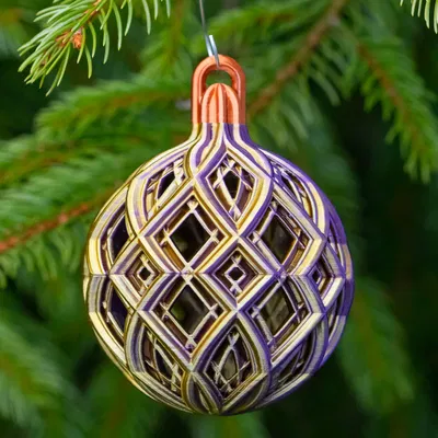 Bóng Noel - Lưới Kim Cương Cỡ Vừa