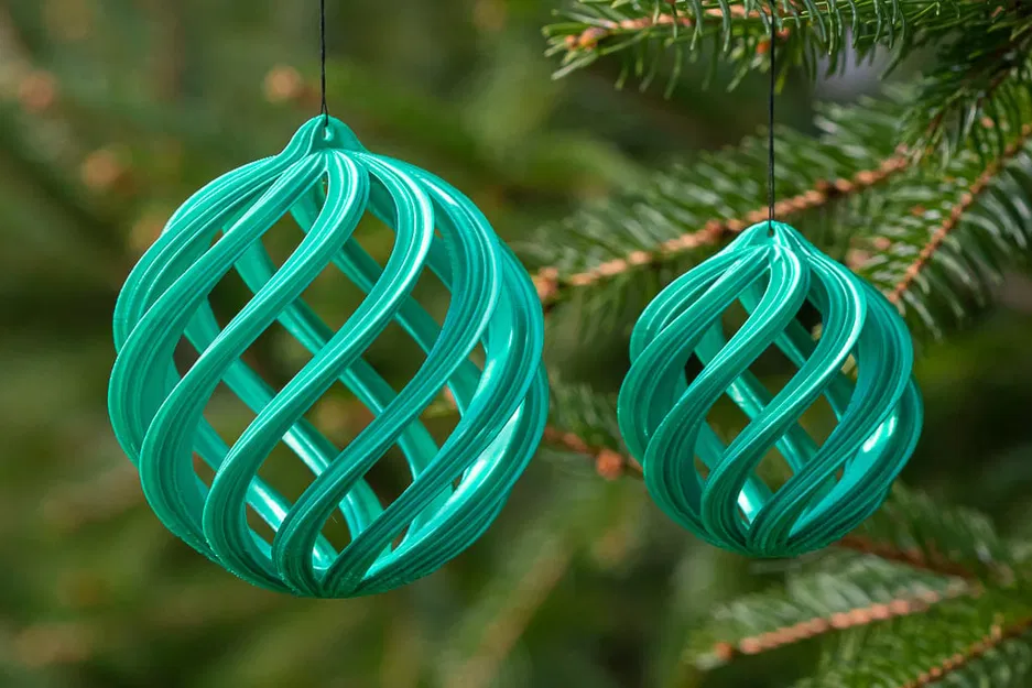 Quả Châu Noel Xoắn Ốc Nguyên Bản (Original Spiral Christmas Balls) - Image 1