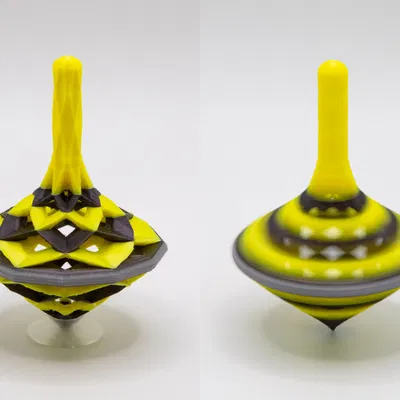 Con Quay Đồ Chơi Low Poly (Low Poly Toy Top)