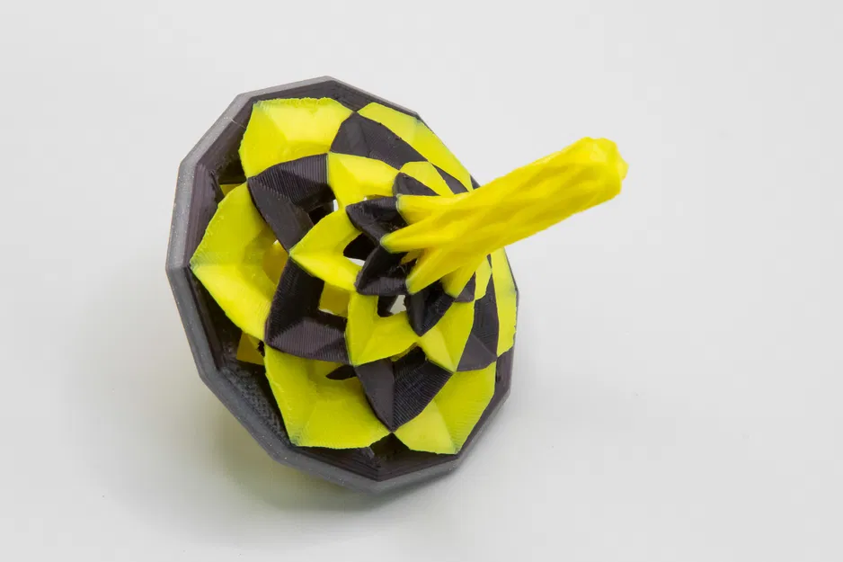 Con Quay Đồ Chơi Low Poly (Low Poly Toy Top) - Image 2