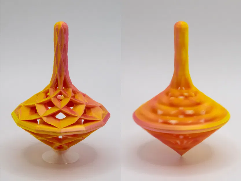 Con Quay Đồ Chơi Low Poly (Low Poly Toy Top) - Image 4