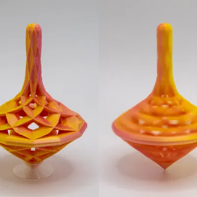 Con Quay Đồ Chơi Low Poly (Low Poly Toy Top)